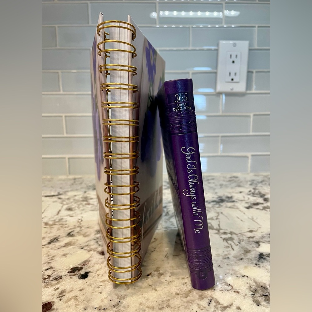 Purple Floral Faith Journal and Devotional Set - Picture 6 of 6